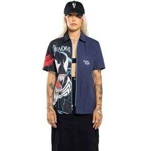 Marvel x Teddy Fresh Venom Zip Up Shirt